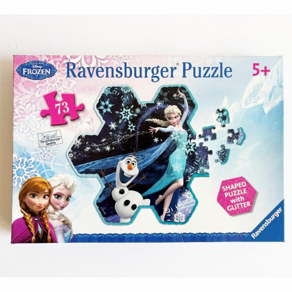 Ravensburger Disney's Frozen - Elsa's Snowflake 73 Piece Shaped Glitter Puzzle